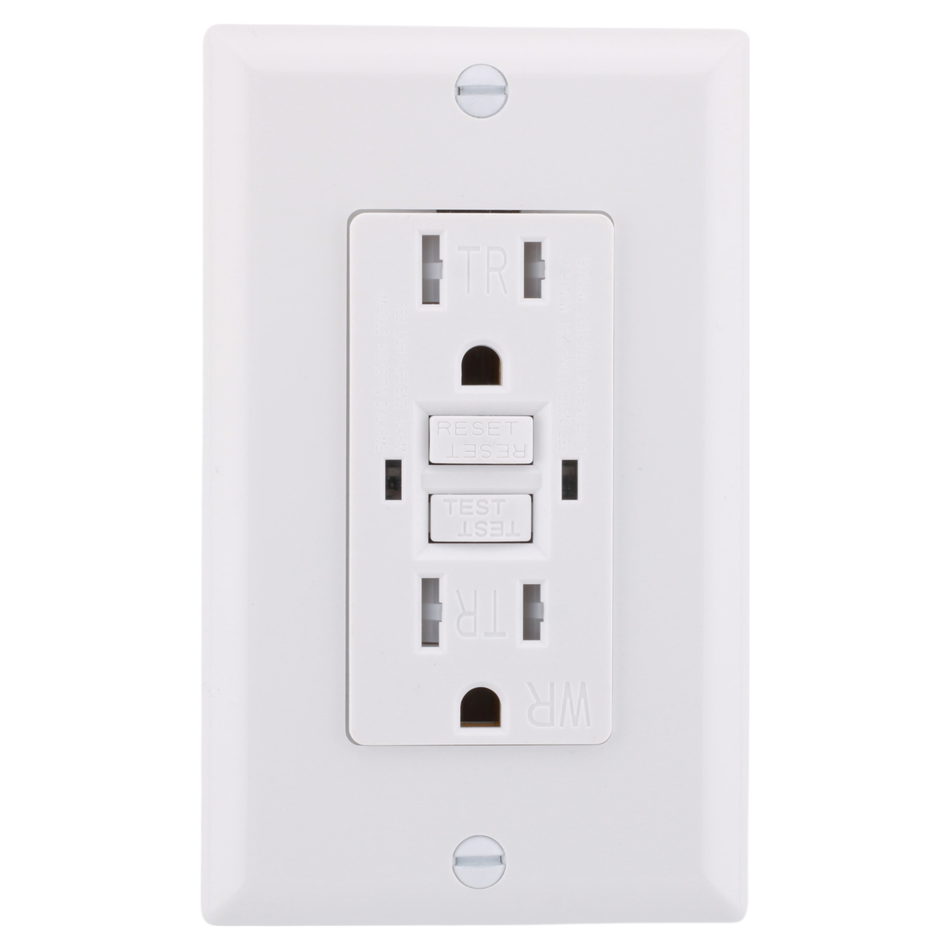 RES POWER Outdoor 15A 120V Tamper/Weather Resistant GFCI Outlet Self-Test cULus Listed, RESGF15TWR - Image 2