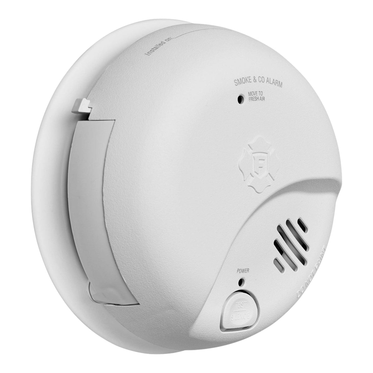 BRK SMICO100-AC, Hardwired, Combination Smoke & Carbon Monoxide Alarm, 9V Battery Backup, Ionization/Electrochemical Sensor, White - Image 3