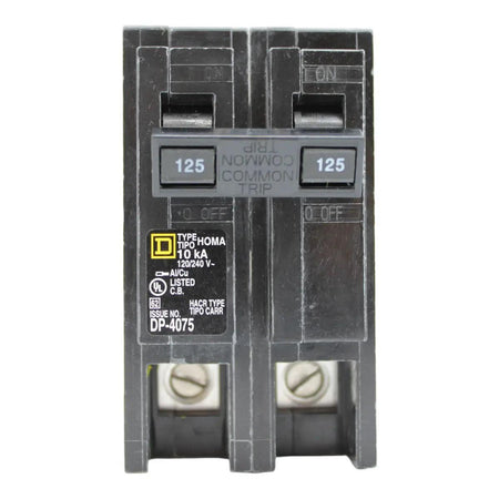 Square D Homeline HOM2125 125A 2P 120/240V Standard Plug-In Circuit Breaker - Image 2