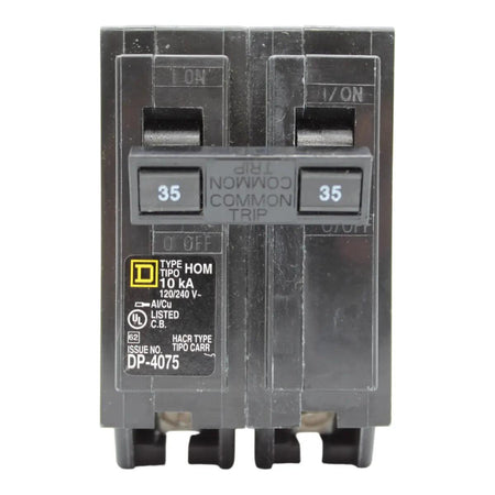 Square D Homeline HOM235 35A 2P 120/240V Standard Plug-In Circuit Breaker - Image 2
