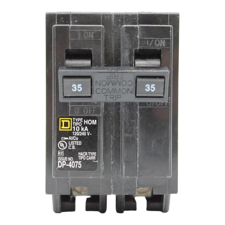 Square D Homeline HOM235 35A 2P 120/240V Standard Plug-In Circuit Breaker - Image 2