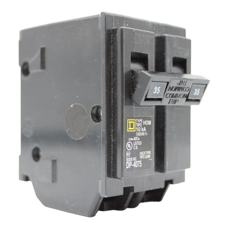 Square D Homeline HOM235 35A 2P 120/240V Standard Plug-In Circuit Breaker