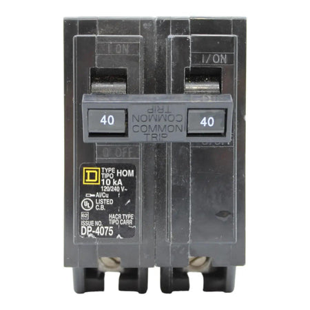 Square D Homeline HOM240 40A 2P 120/240V Standard Plug-In Circuit Breaker - Image 2