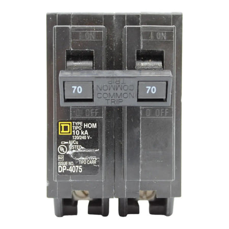 Square D Homeline HOM270 70A 2P 120/240V Standard Plug-In Circuit Breaker - Image 2