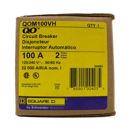 Square D QOM100VH Main Breaker 100 Amps 240 Volts 2 Pole Bolt on UL Listed - Image 4