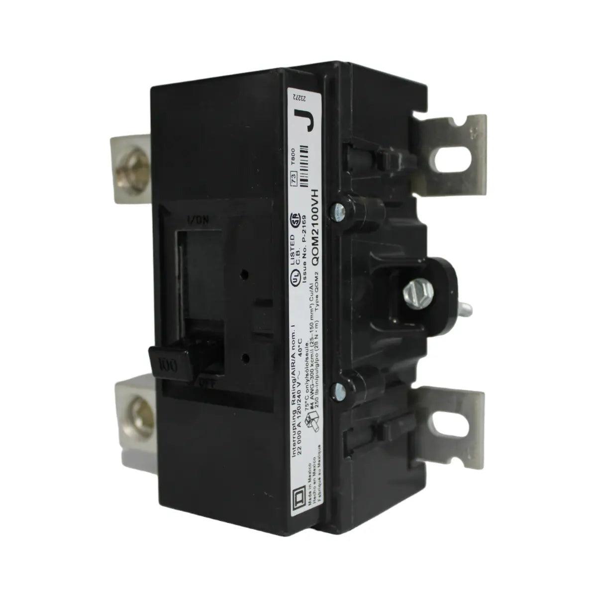 Square D QOM2100VH Main Breaker 100 Amps 240 Volts 2 Pole Bolt on UL Listed - Image 3