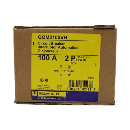 Square D QOM2100VH Main Breaker 100 Amps 240 Volts 2 Pole Bolt on UL Listed - Image 5