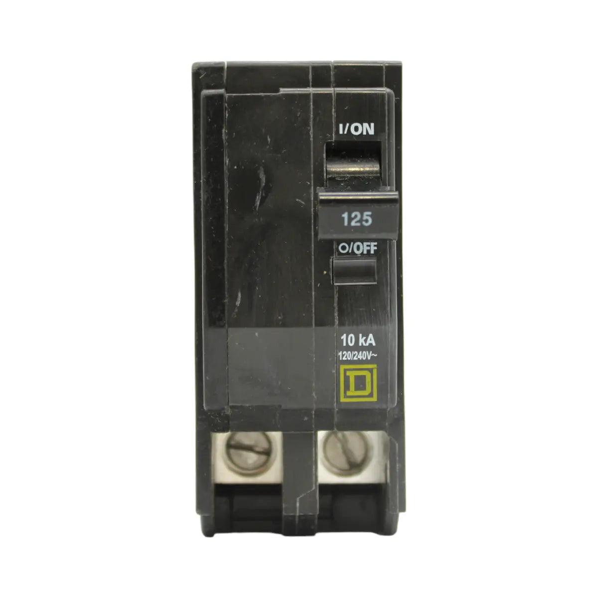 Square D QO2125 125 Amp Double Pole 240V Plug-In Standard Trip Circuit Breaker UL - Image 2