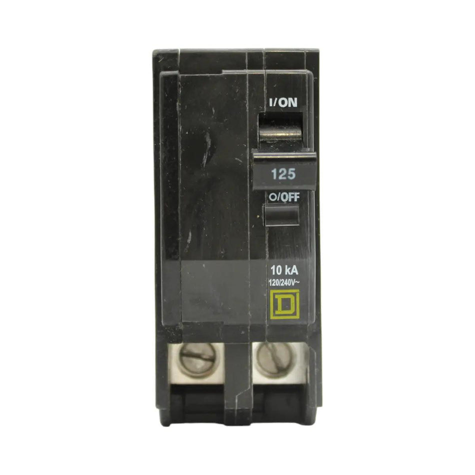 Square D QO2125 125 Amp Double Pole 240V Plug-In Standard Trip Circuit Breaker UL - Image 2