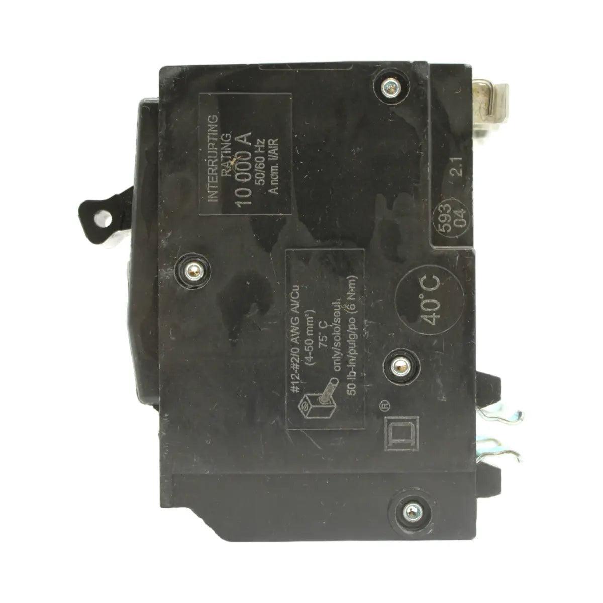 Square D QO2125 125 Amp Double Pole 240V Plug-In Standard Trip Circuit Breaker UL - Image 4