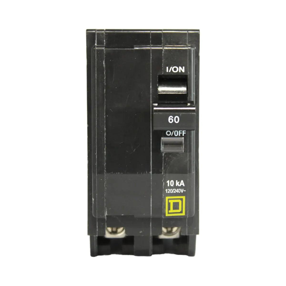 Square D QO260 60 Amp Double Pole 240V Plug-In Standard Trip Circuit Breaker UL - Image 2
