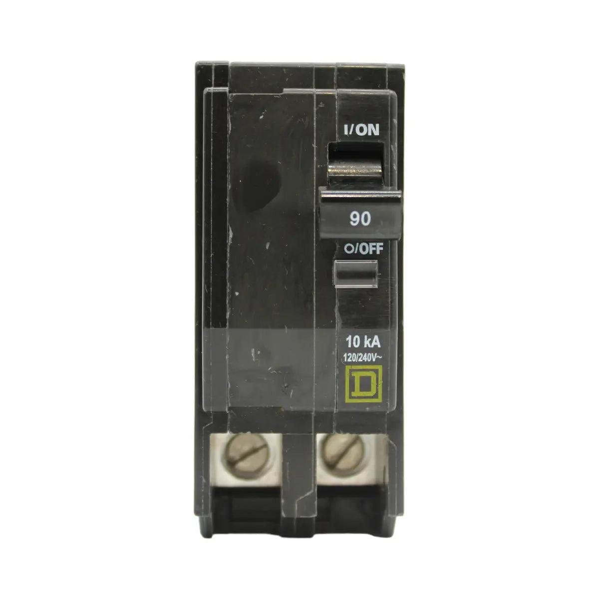 Square D QO290 90 Amp Double Pole 240V Plug-In Standard Trip Circuit Breaker UL - Image 2