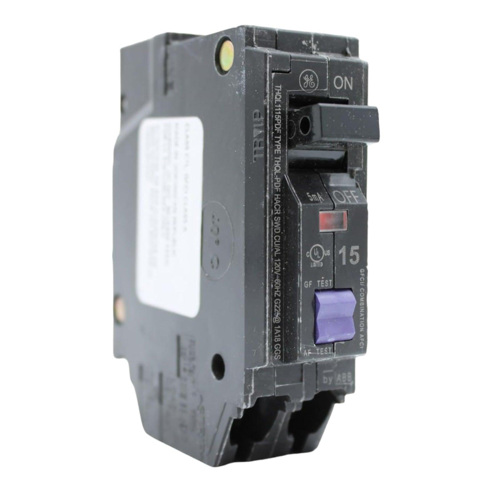 GE Q Line THQL1115PDF 15A 1P 120V AFCI/GFCI Plug-On Neutral Breaker - Image 2