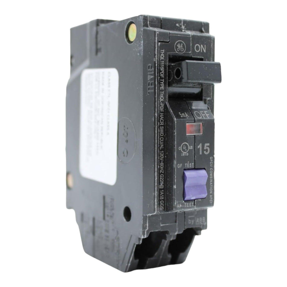 GE Q Line THQL1115PDF 15A 1P 120V AFCI/GFCI Plug-On Neutral Breaker - Image 2