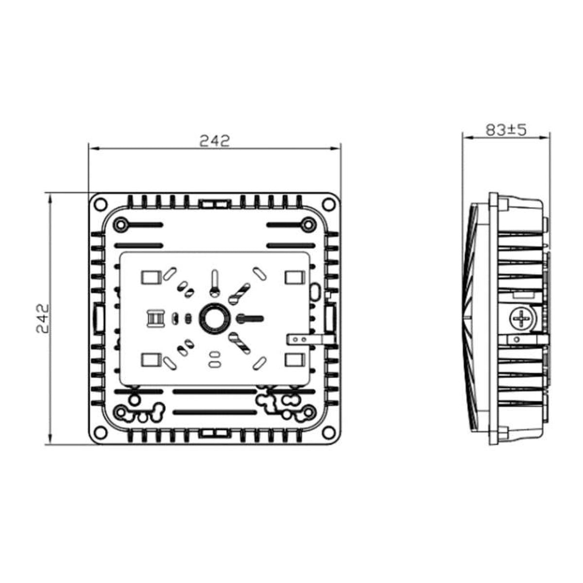 Halco 39900 CSP-28-CS-U-BZ dimensions and mounting diagram