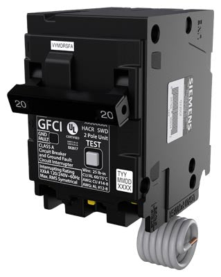 Siemens Q260GF 60A 2-pole 240V GFCI circuit breaker